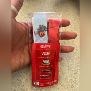 Nintendo Switch Zelda and Mario Lanyard Set - Red and White